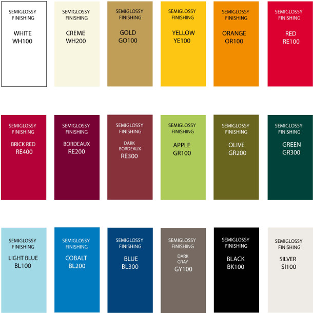 Range of Colors for Srew Caps